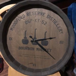Woodford Reserve Bourbon Barrel Clock